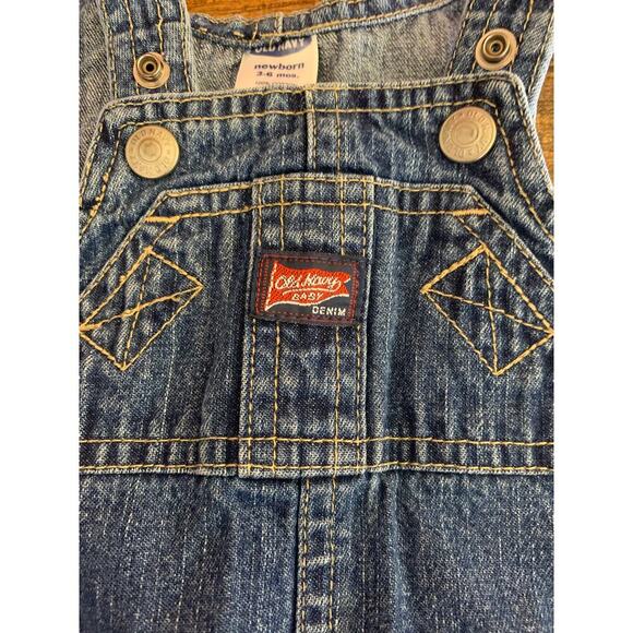 OLD NAVY Girl’s 2 Piece Overall Dress with Diaper Cover / Size: NB 3-6 Months - Picture 6 of 7